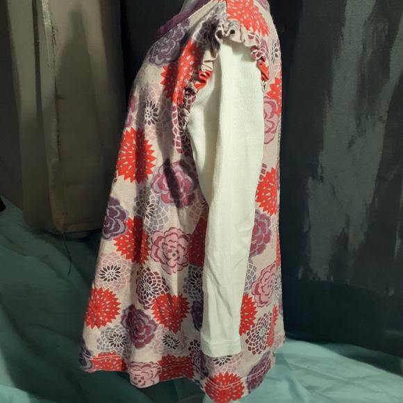 NWOT Tea Pink w/ Purple & Red Flowers Dress - Picture 2 of 5